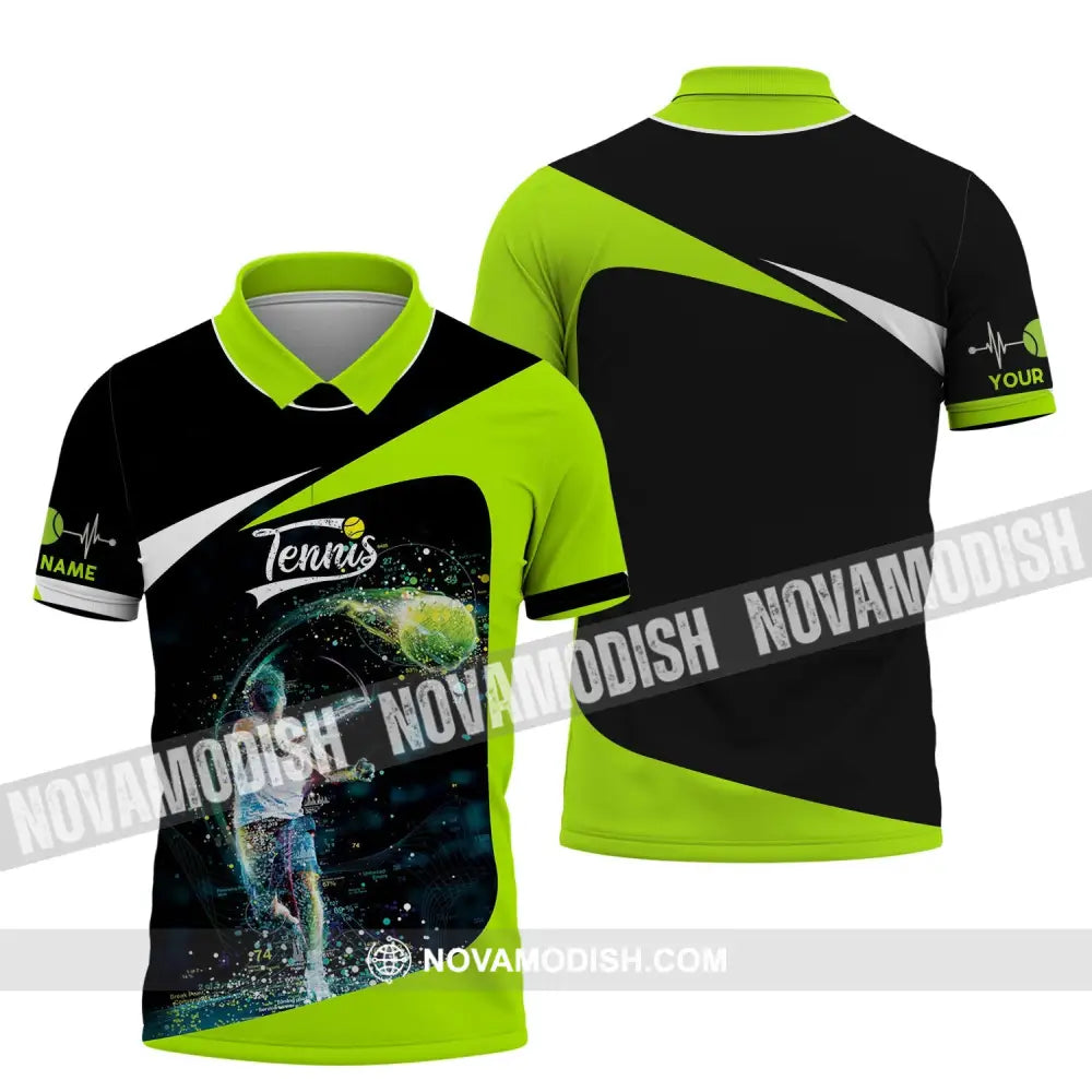 Unisex Shirt - Custom Tennis Name Shirt - Tennis Clothing Gift for Tennis Lovers Polo Shirt / S T-shirt