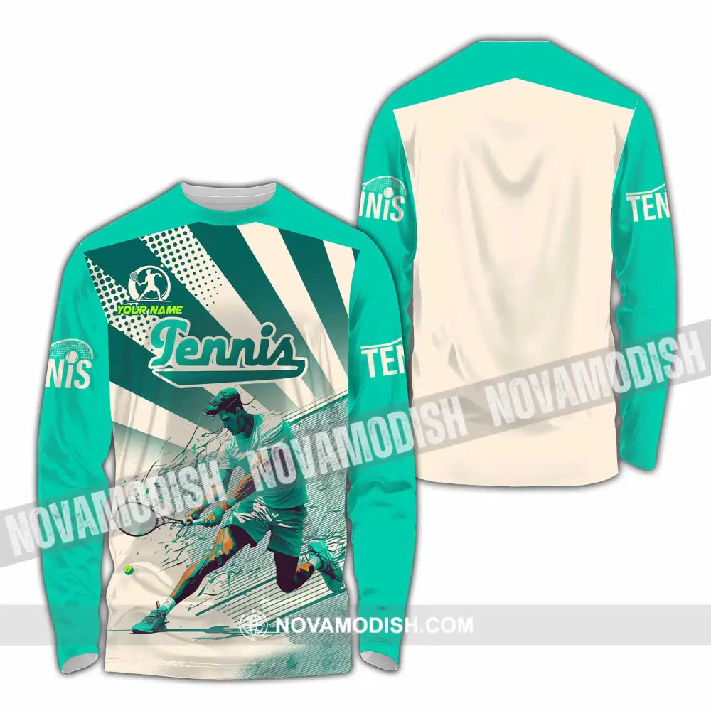 Unisex Shirt - Custom Tennis Player Shirt Long Sleeve Shirt / S T-shirt