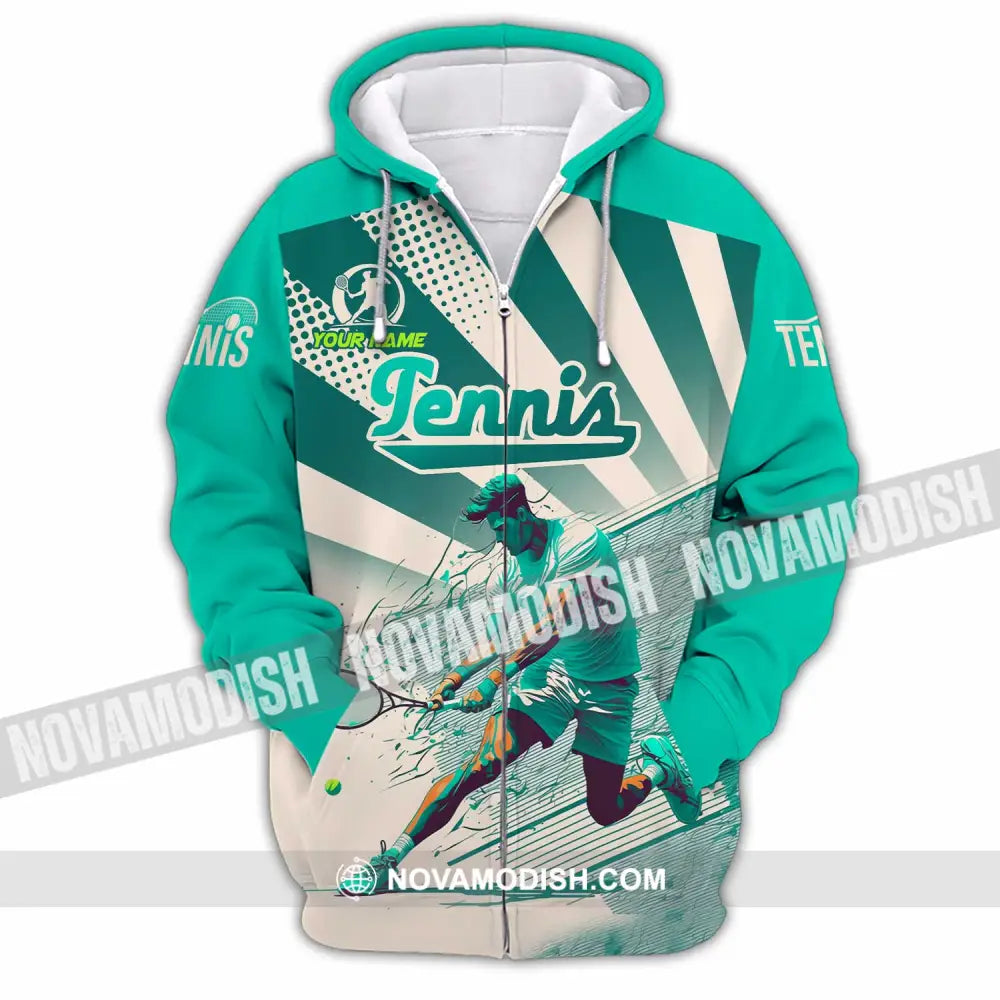 Unisex Shirt - Custom Tennis Player Shirt Zipper Hoodie / S T-shirt