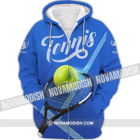Unisex Shirt - Custom Tennis Shirt Zipper Hoodie / S T-shirt