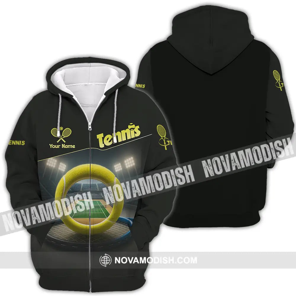 Unisex Shirt - Custom Tennis Shirt Zipper Hoodie / S T-shirt