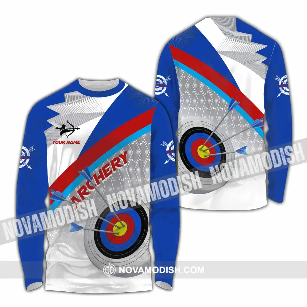 Unisex Shirt - Custom Text Shirt Archery Shirt Long Sleeve Shirt / S T-shirt
