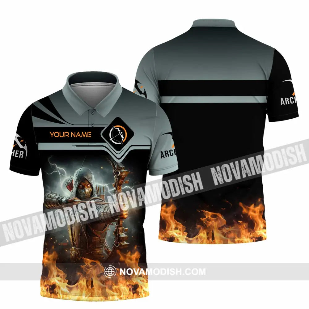 Unisex Shirt - Custom Text Shirt Archery Shirt Polo Shirt / S T-shirt