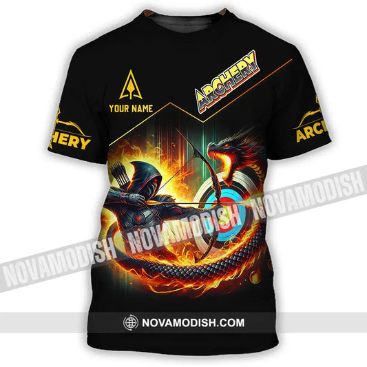 Unisex Shirt - Custom Text Shirt Archery T-Shirt / S T-shirt