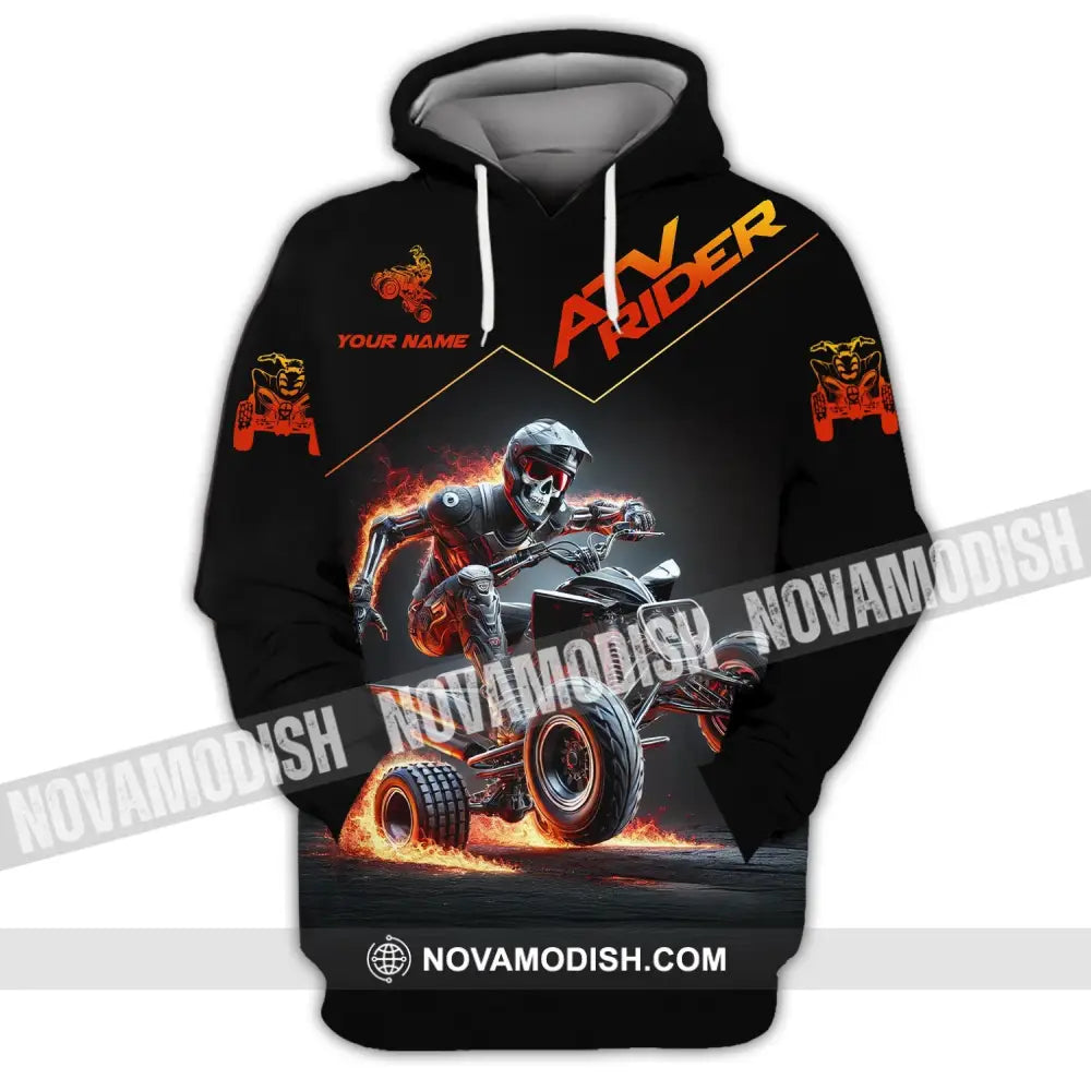 Unisex Shirt - Custom Text Atv Rider Hoodie / S T-Shirt