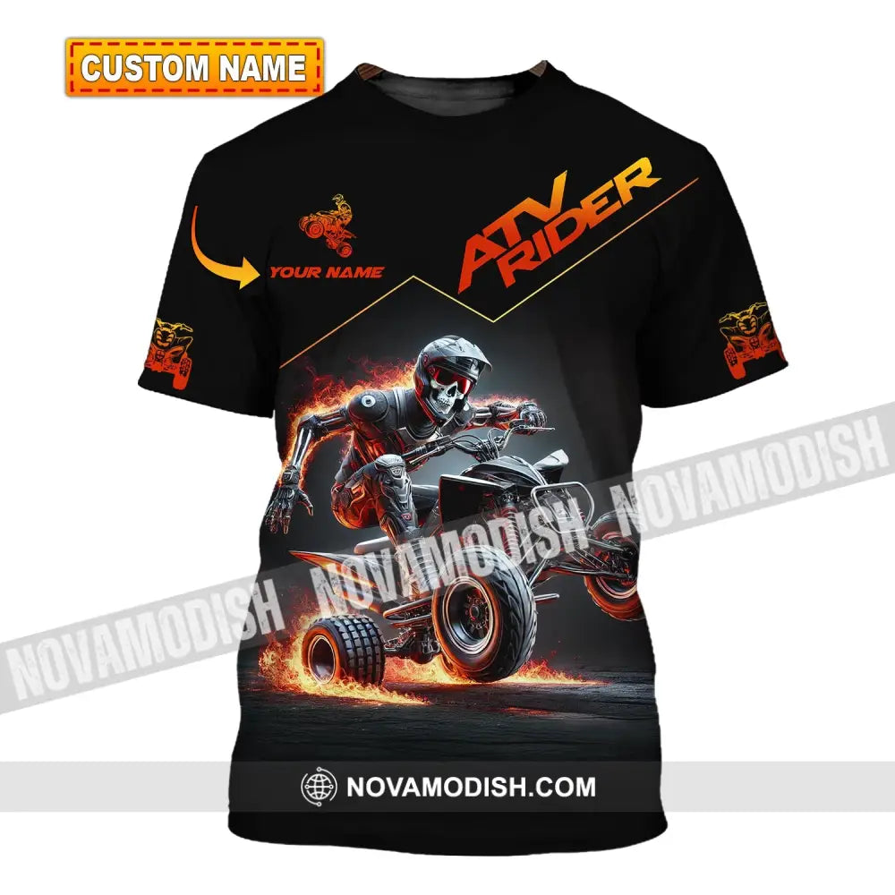 Unisex Shirt - Custom Text Atv Rider T-Shirt