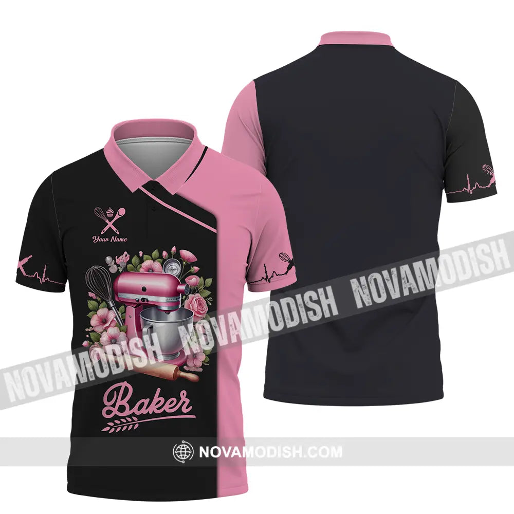 Unisex Shirt - Custom Text Shirt Baker Shirt Polo Shirt / S T-shirt