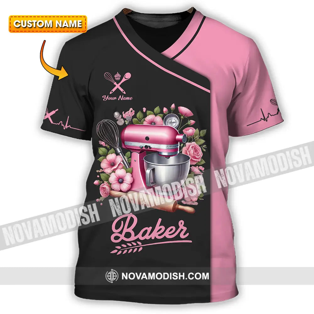 Unisex Shirt - Custom Text Shirt Baker Shirt T-shirt