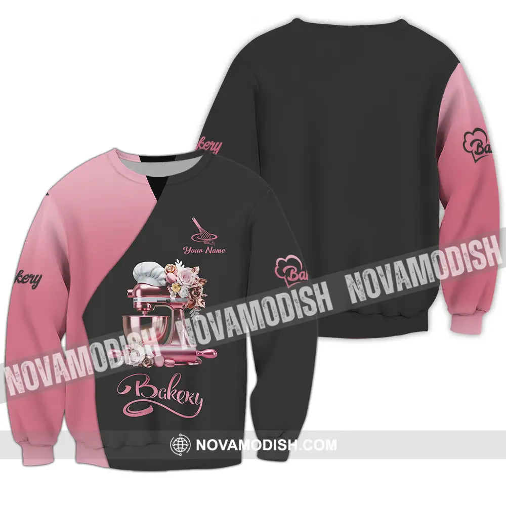 Unisex Shirt - Custom Text Shirt Bakery Long Sleeve / S T-shirt