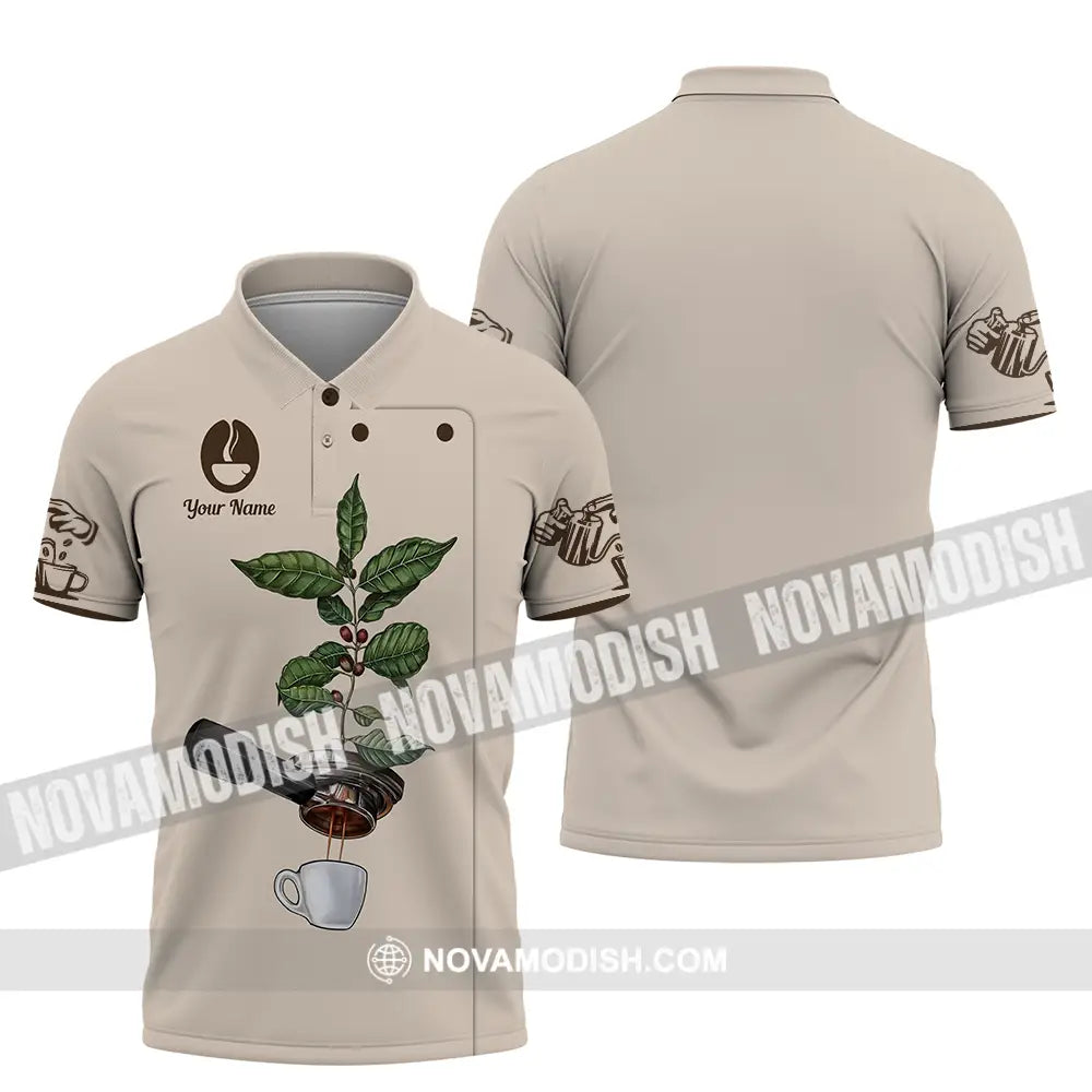Unisex Shirt - Custom Text Shirt Barista Shirt Polo Shirt / S T-shirt