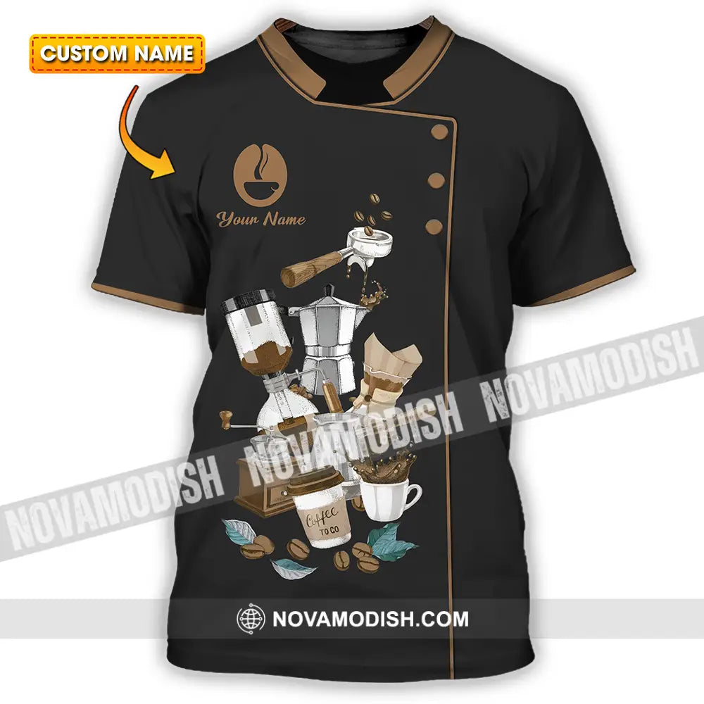 Unisex Shirt - Custom Text Shirt Barista Shirt T-shirt