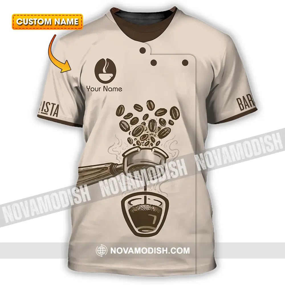 Unisex Shirt - Custom Text Shirt Barista Shirt T-shirt