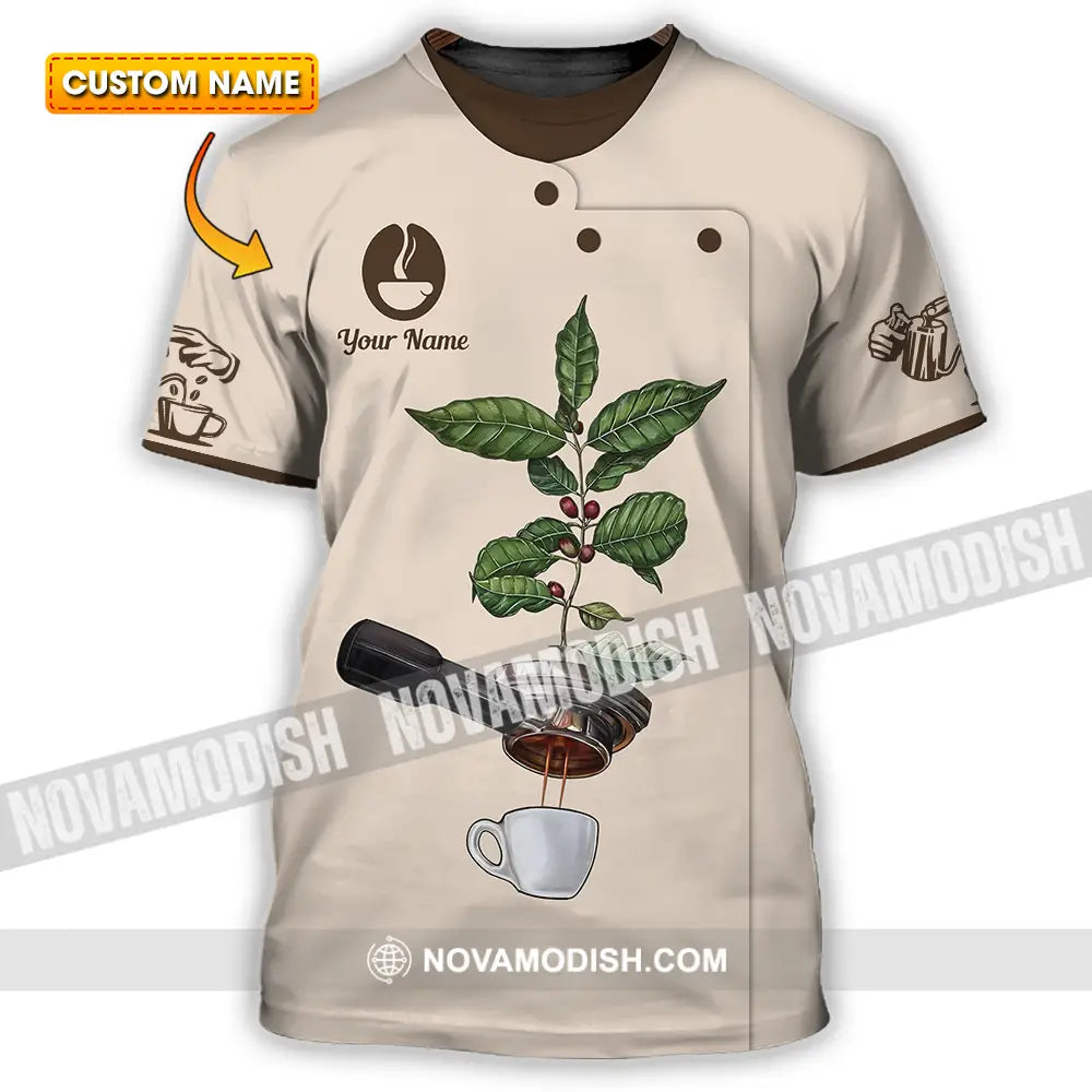 Unisex Shirt - Custom Text Shirt Barista Shirt T-shirt