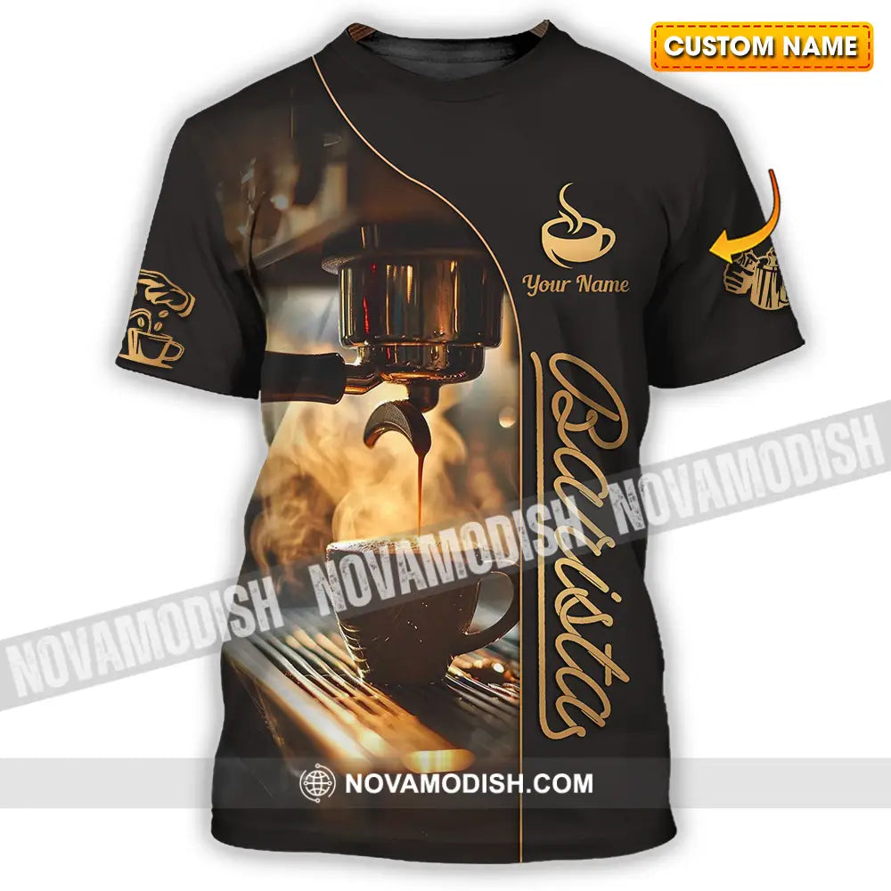 Unisex Shirt - Custom Text Shirt Barista Shirt T-shirt