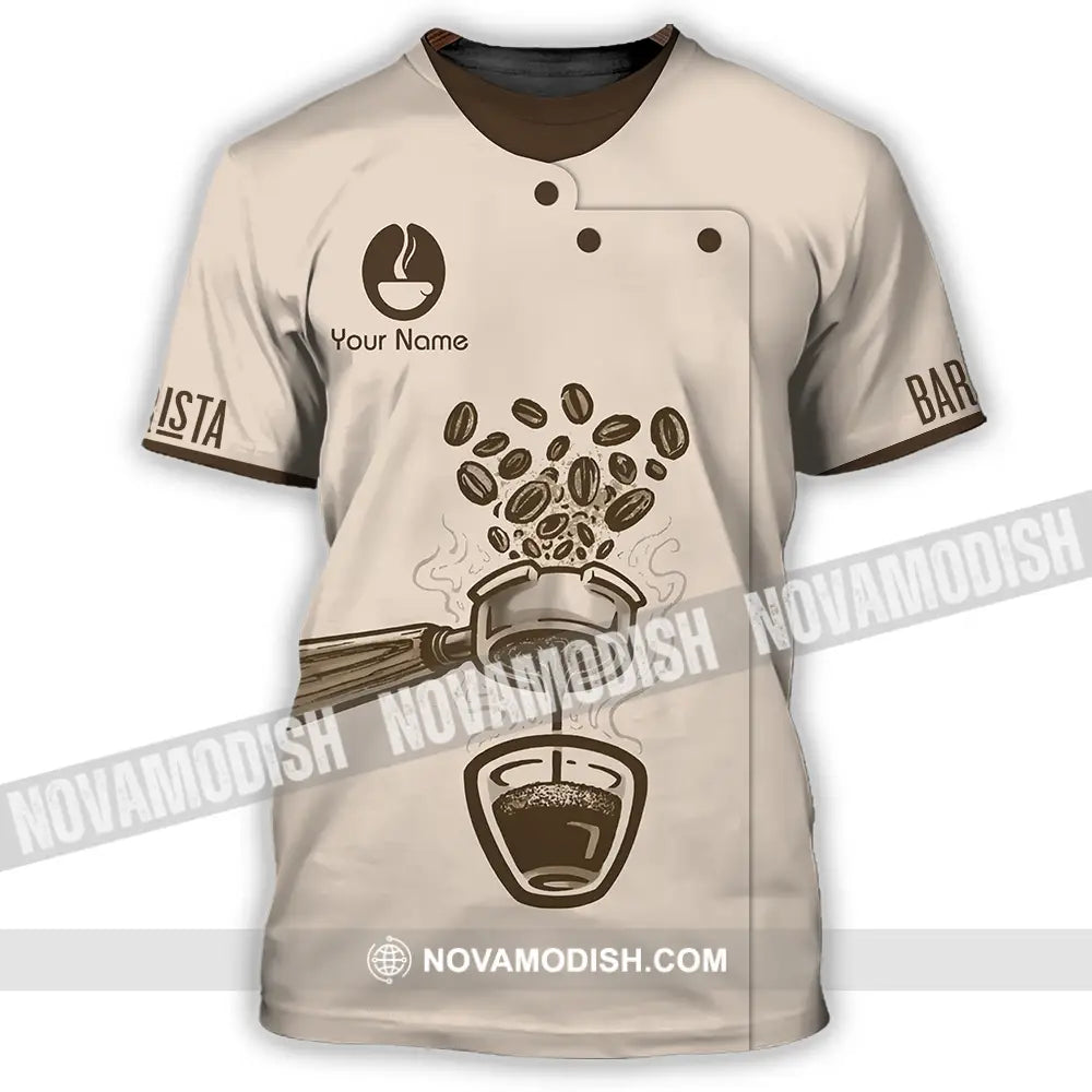 Unisex Shirt - Custom Text Shirt Barista Shirt T-Shirt / S T-shirt