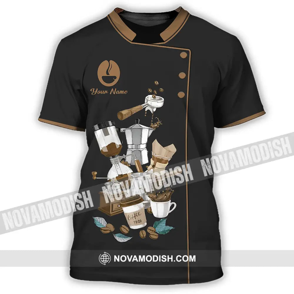 Unisex Shirt - Custom Text Shirt Barista Shirt T-Shirt / S T-shirt