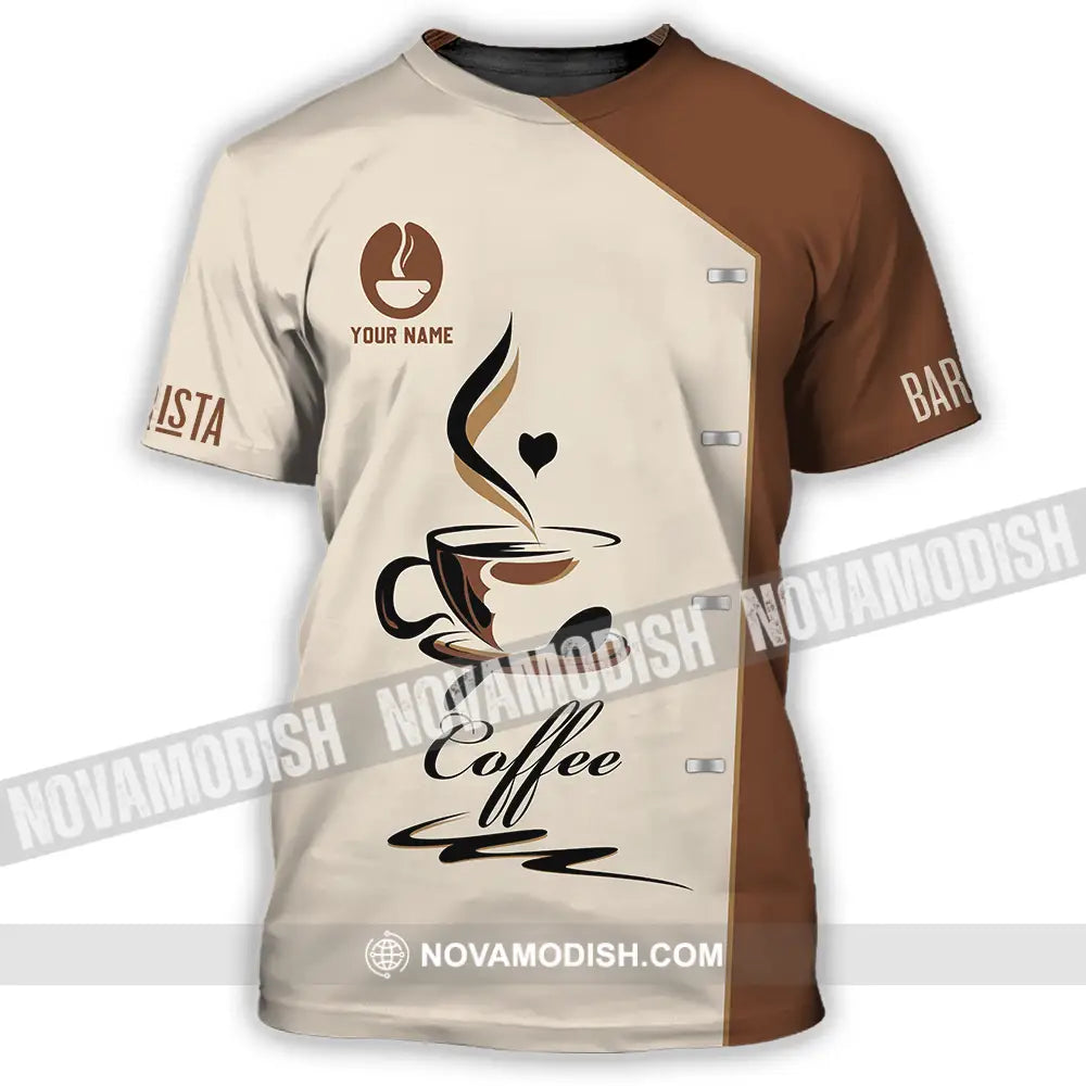 Unisex Shirt - Custom Text Shirt Barista Shirt T-Shirt / S T-shirt