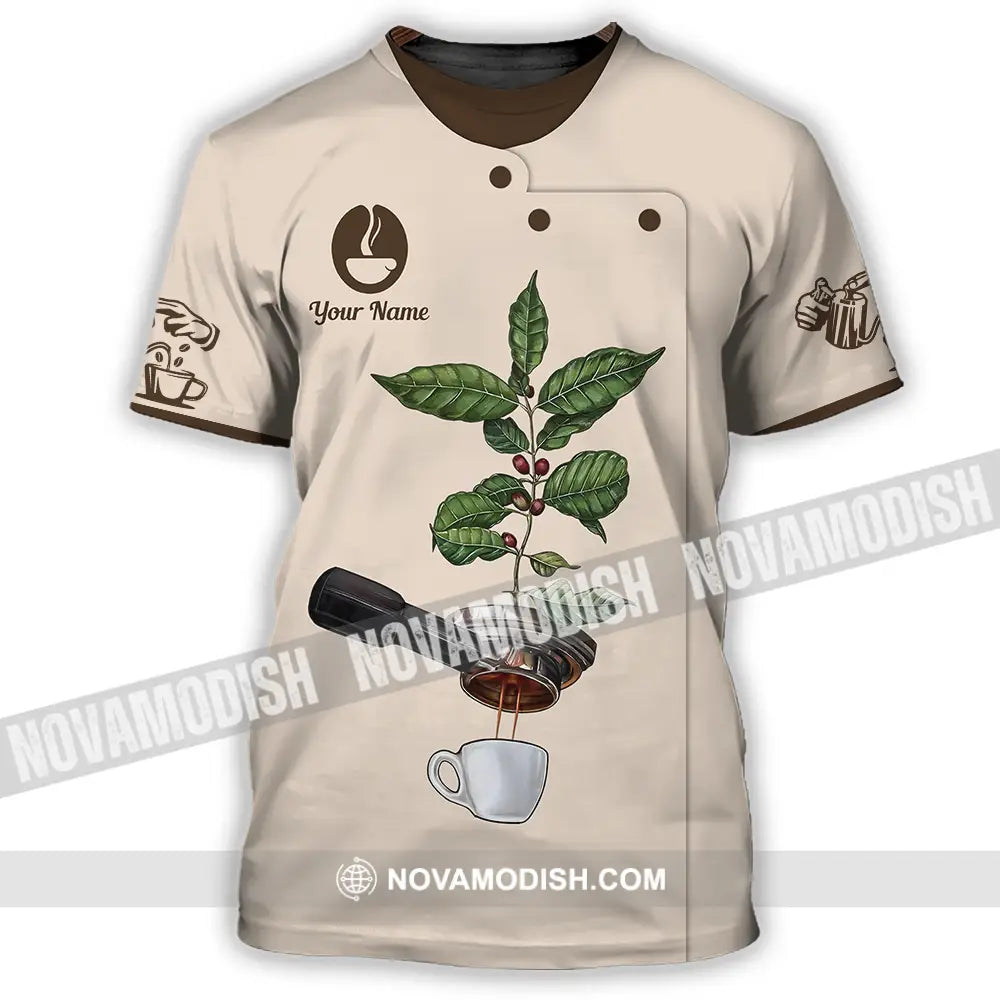 Unisex Shirt - Custom Text Shirt Barista Shirt T-Shirt / S T-shirt