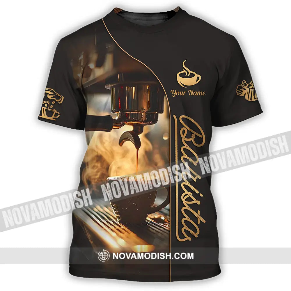 Unisex Shirt - Custom Text Shirt Barista Shirt T-Shirt / S T-shirt