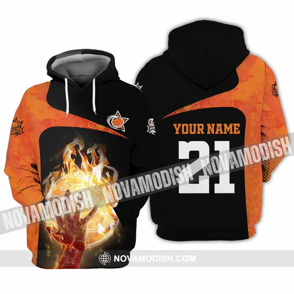 Unisex Shirt - Custom Text Shirt Basketball Hoodie / S T-shirt
