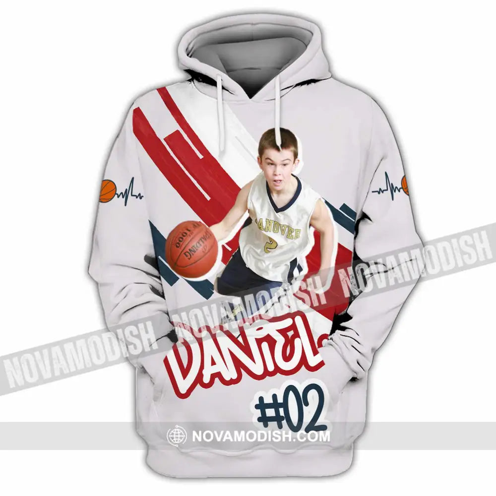 Unisex Shirt - Custom Text Shirt Basketball Shirt Hoodie / S T-shirt