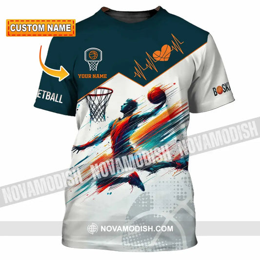 Unisex Shirt - Custom Text Basketball T-Shirt