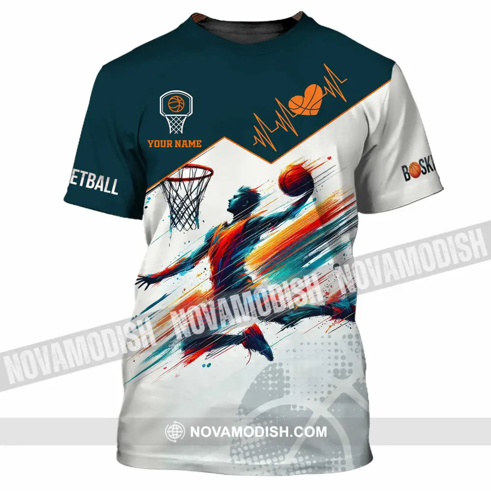 Unisex Shirt - Custom Text Basketball T-Shirt / S T-Shirt