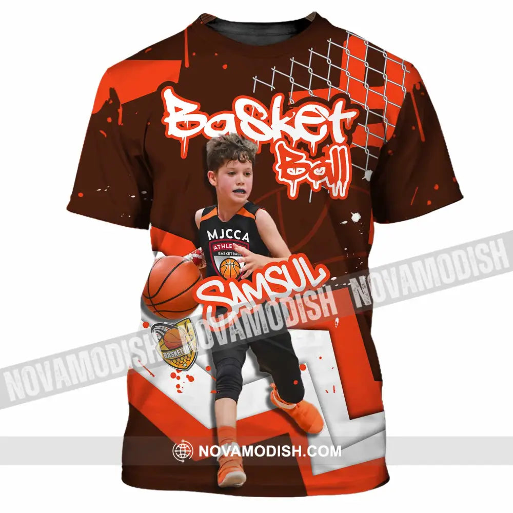 Unisex Shirt - Custom Text Shirt Basketball Shirt T-Shirt / S T-shirt