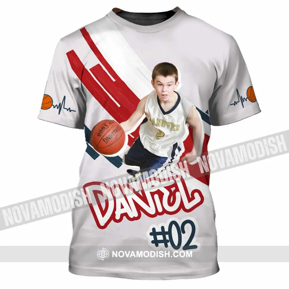 Unisex Shirt - Custom Text Shirt Basketball Shirt T-Shirt / S T-shirt