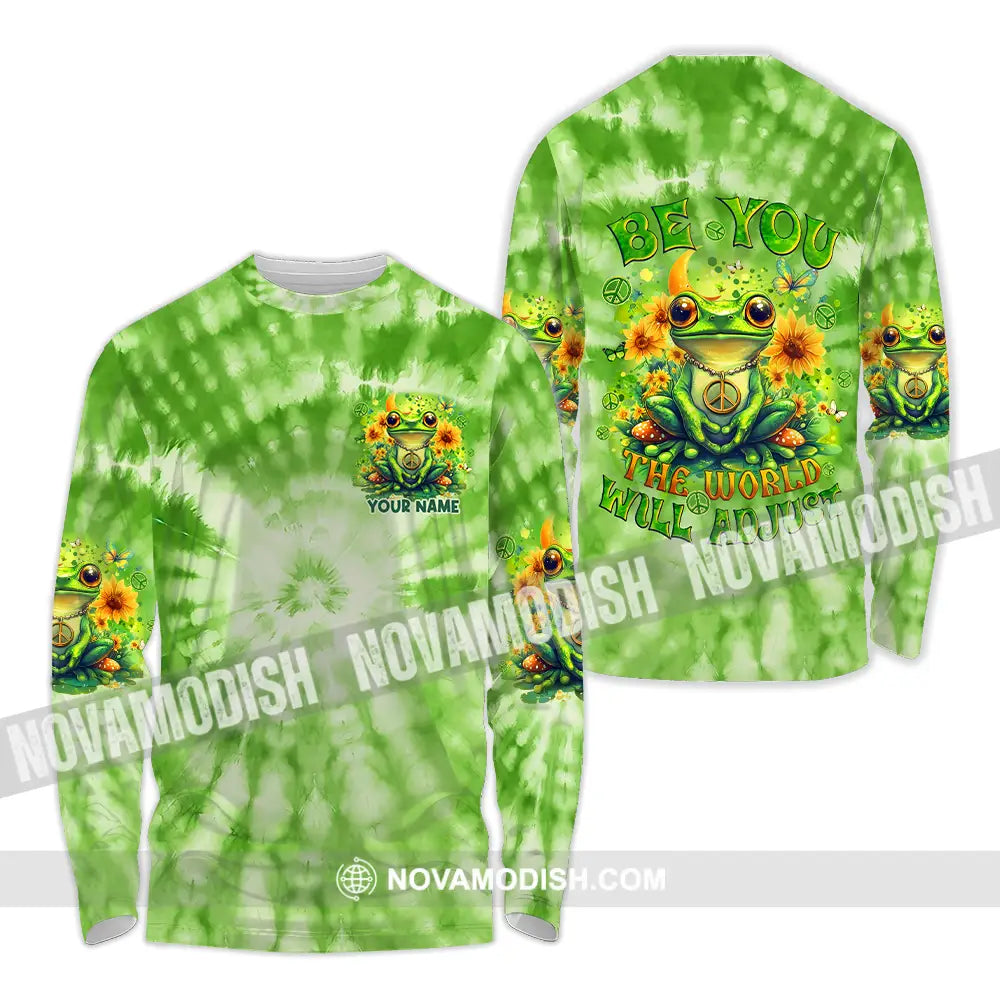 Unisex Shirt - Custom Text Shirt Be You The World Will Adjust Shirt Long Sleeve Shirt / S T-shirt
