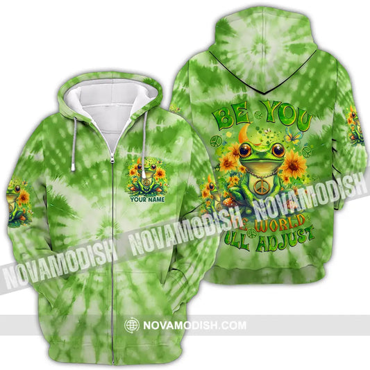 Unisex Shirt - Custom Text Shirt Be You The World Will Adjust Shirt Zipper Hoodie / S T-shirt