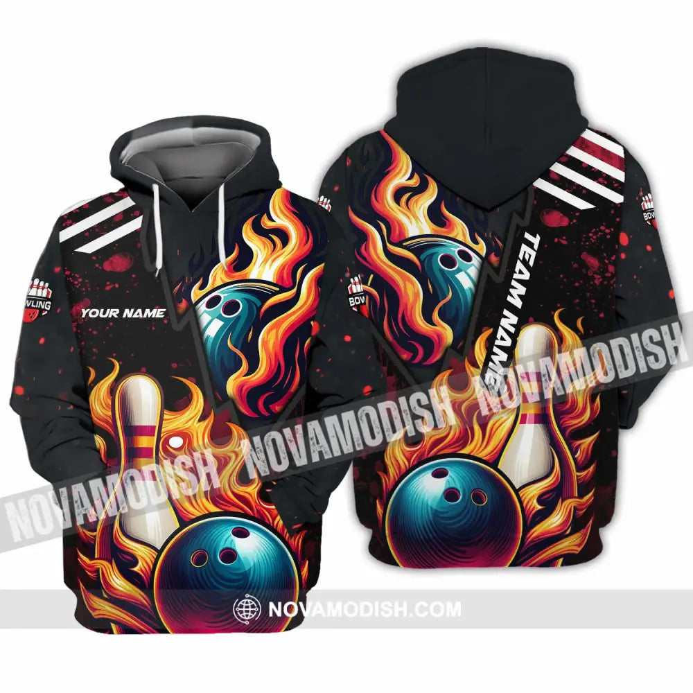 Unisex Shirt - Custom Text Shirt Bowling Shirt Hoodie / S T-shirt