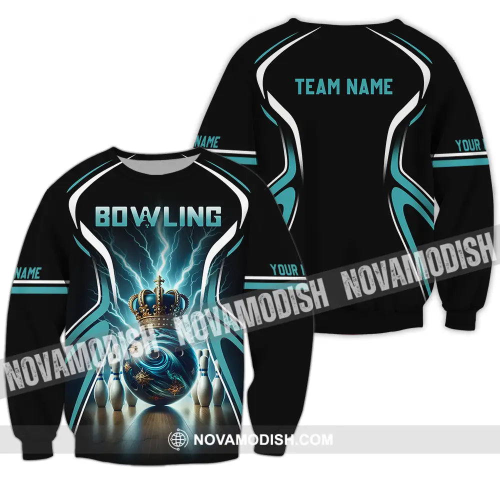 Unisex Shirt - Custom Text Shirt Bowling Shirt Long Sleeve / S T-shirt
