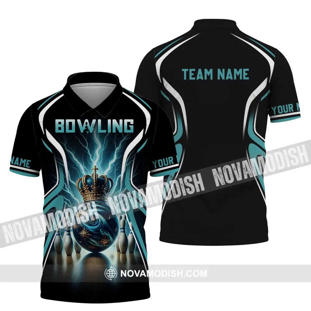 Unisex Shirt - Custom Text Shirt Bowling Shirt Polo Shirt / S T-shirt