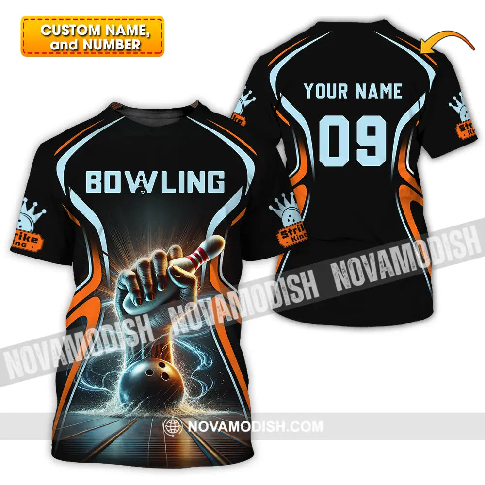 Unisex Shirt - Custom Text Bowling T-Shirt