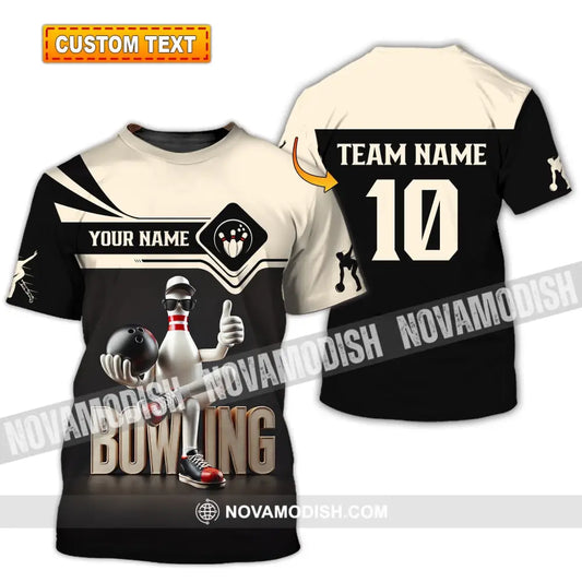 Unisex Shirt - Custom Text Bowling T-Shirt