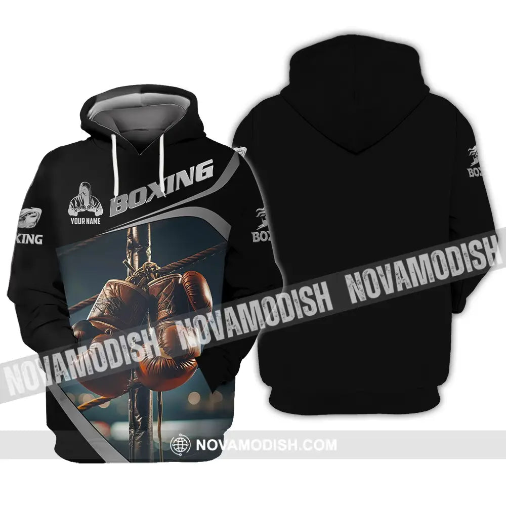 Unisex Shirt - Custom Text Shirt Boxing Hoodie / S T-shirt