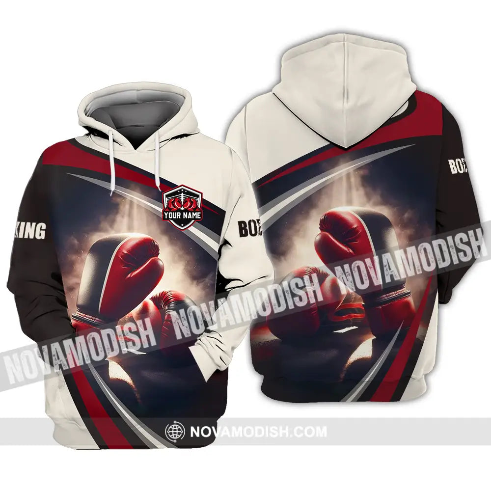 Unisex Shirt - Custom Text Shirt Boxing Hoodie / S T-shirt