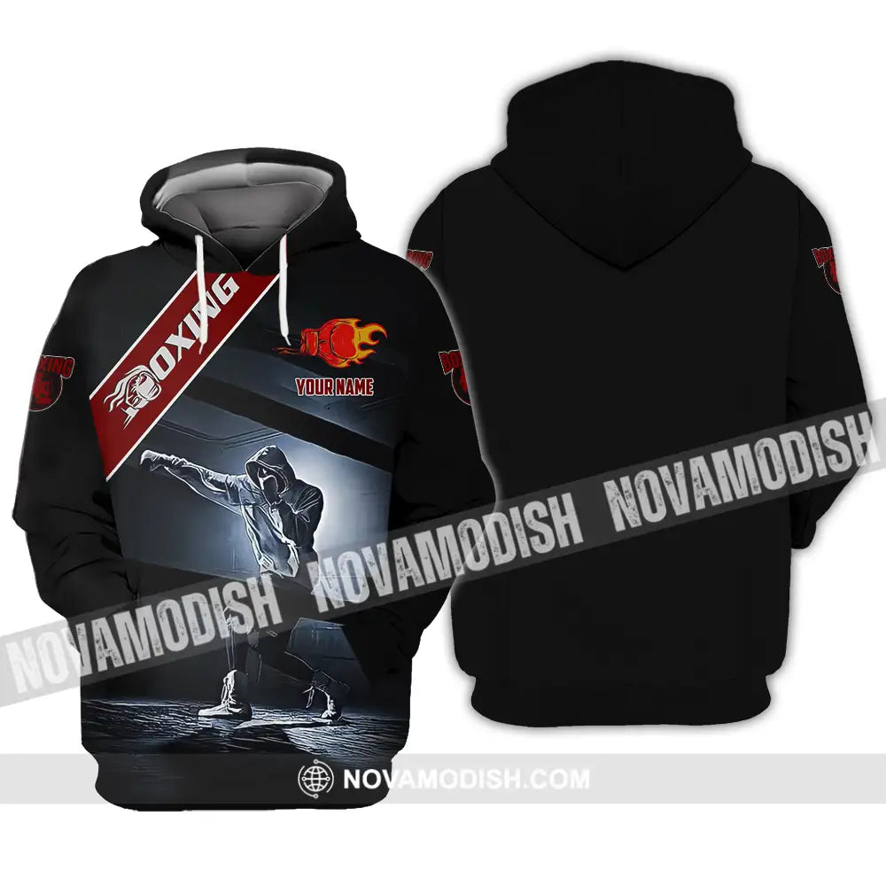 Unisex Shirt - Custom Text Shirt Boxing Hoodie / S T-shirt