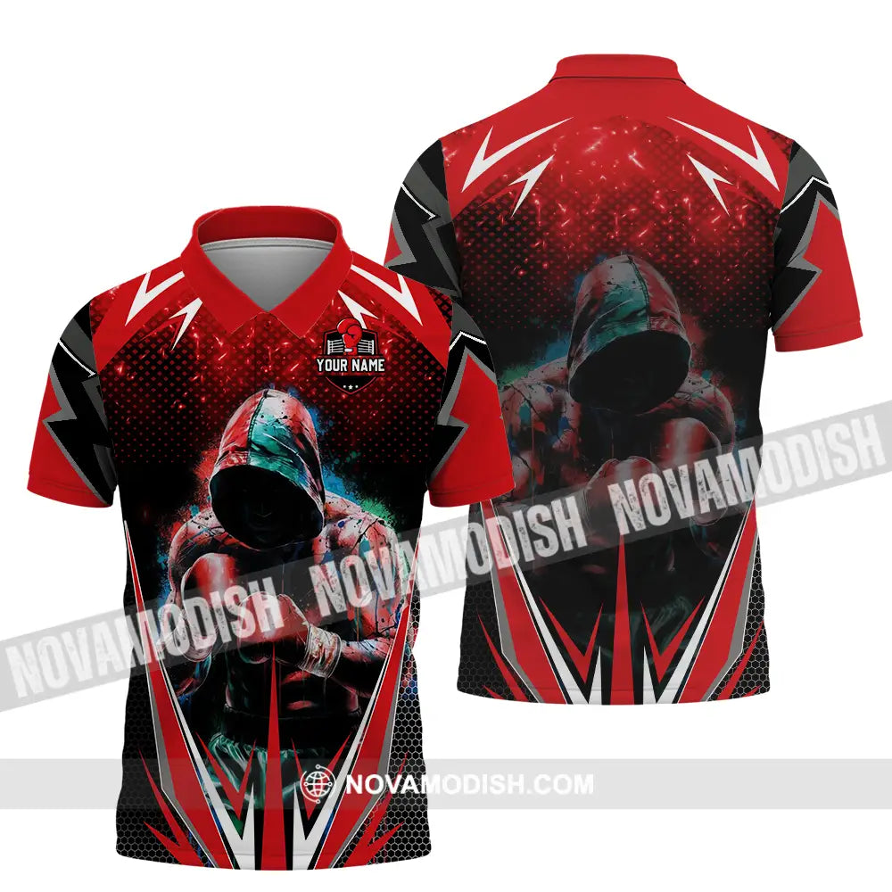 Unisex Shirt - Custom Text Shirt Boxing Shirt Polo Shirt / S T-shirt