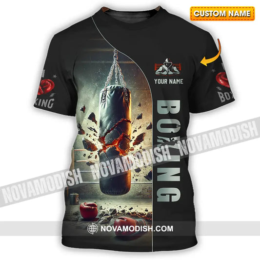 Unisex Shirt - Custom Text Shirt Boxing T-shirt