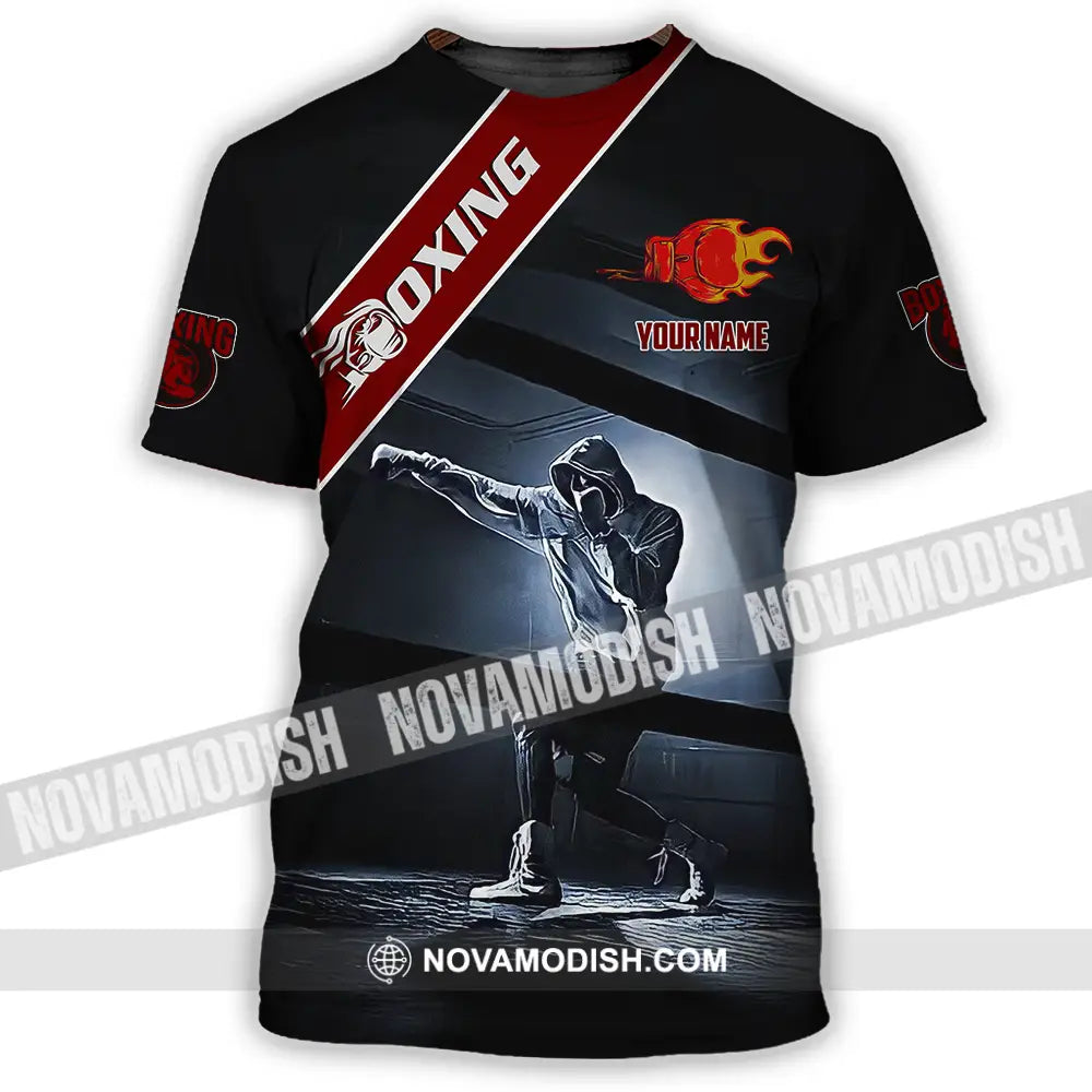 Unisex Shirt - Custom Text Shirt Boxing T-Shirt / S T-shirt
