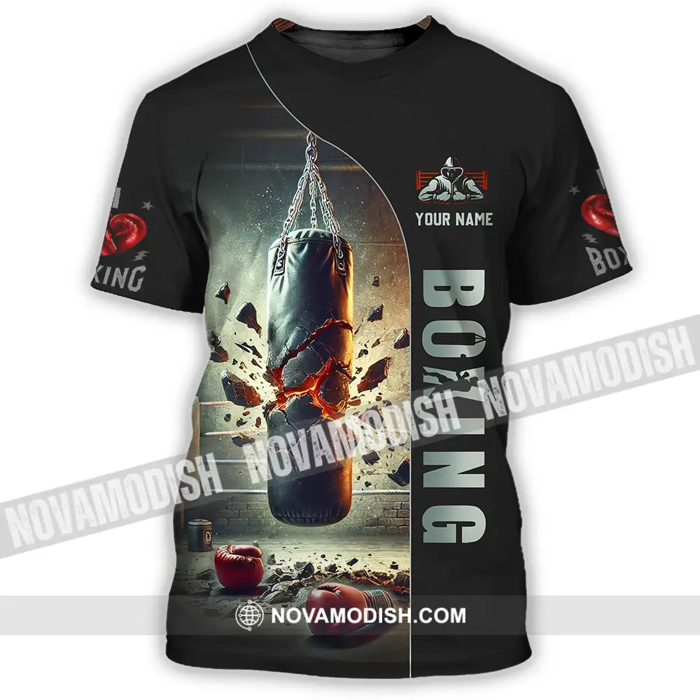 Unisex Shirt - Custom Text Shirt Boxing T-Shirt / S T-shirt