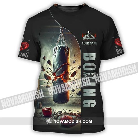 Unisex Shirt - Custom Text Shirt Boxing T-Shirt / S T-shirt