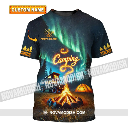 Unisex Shirt - Custom Text Camping T-Shirt