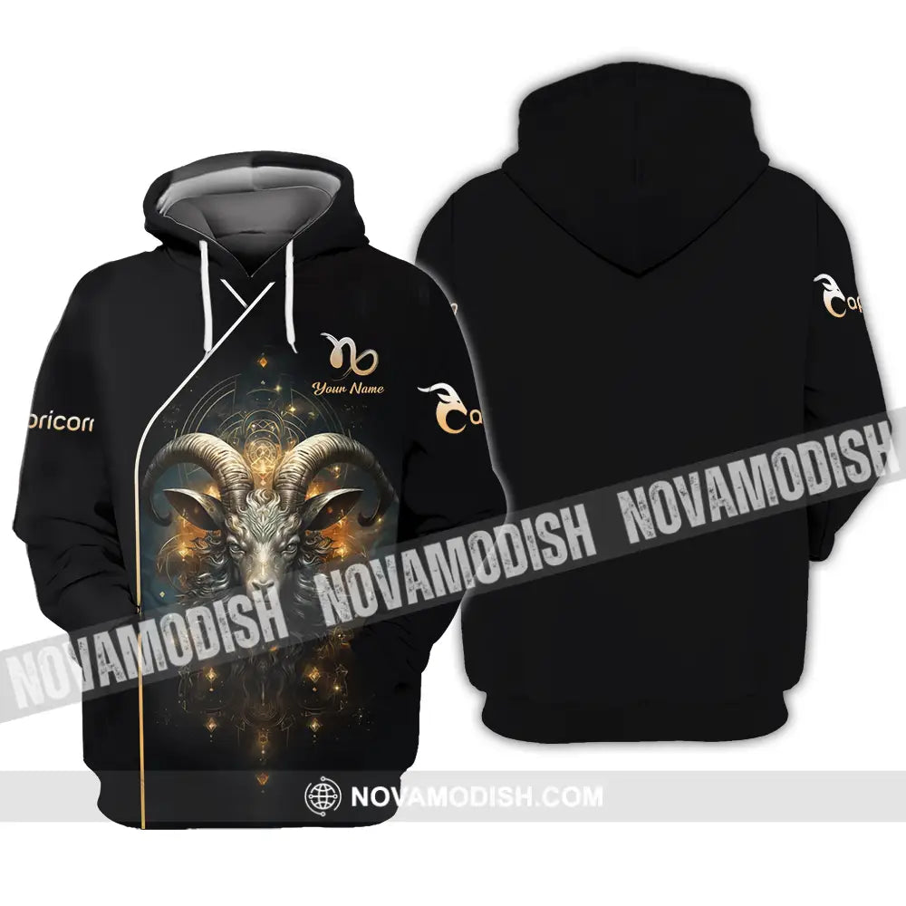 Unisex Shirt - Custom Text Shirt Capricorn Hoodie / S T-shirt
