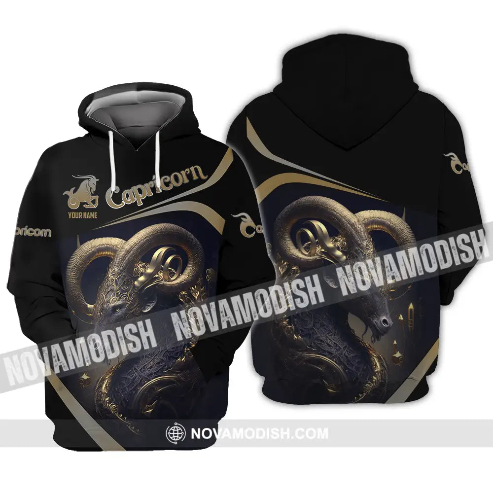 Unisex Shirt - Custom Text Shirt Capricorn Hoodie / S T-shirt