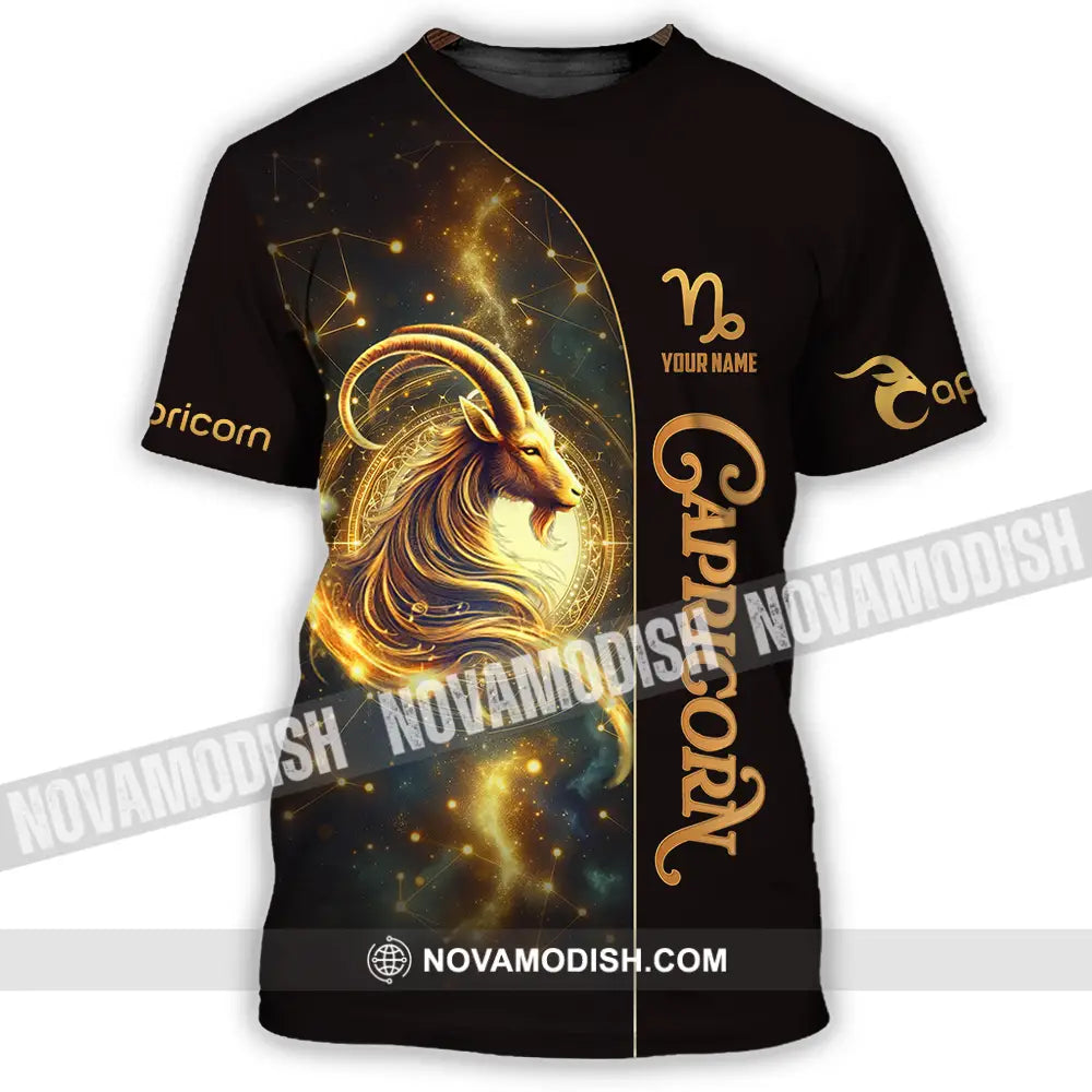 Unisex Shirt - Custom Text Shirt Capricorn T-Shirt / S T-shirt