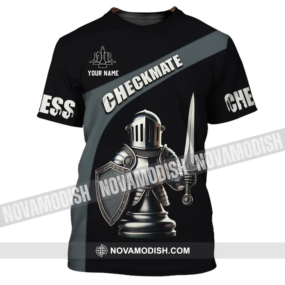 Unisex Shirt - Custom Text Checkmate T-Shirt / S T-Shirt