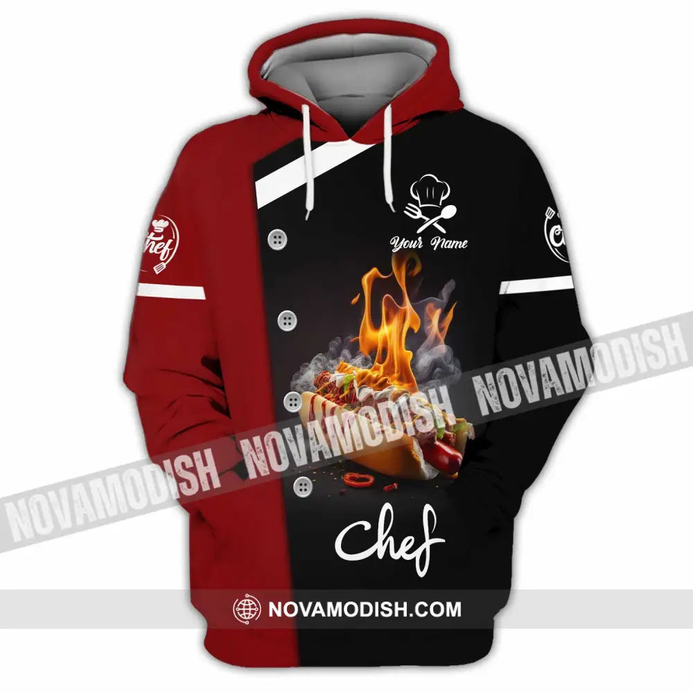 Unisex Shirt - Custom Text Shirt Chef Shirt Hoodie / S T-shirt